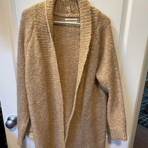 Anthropologie long sweater fluffy boucle